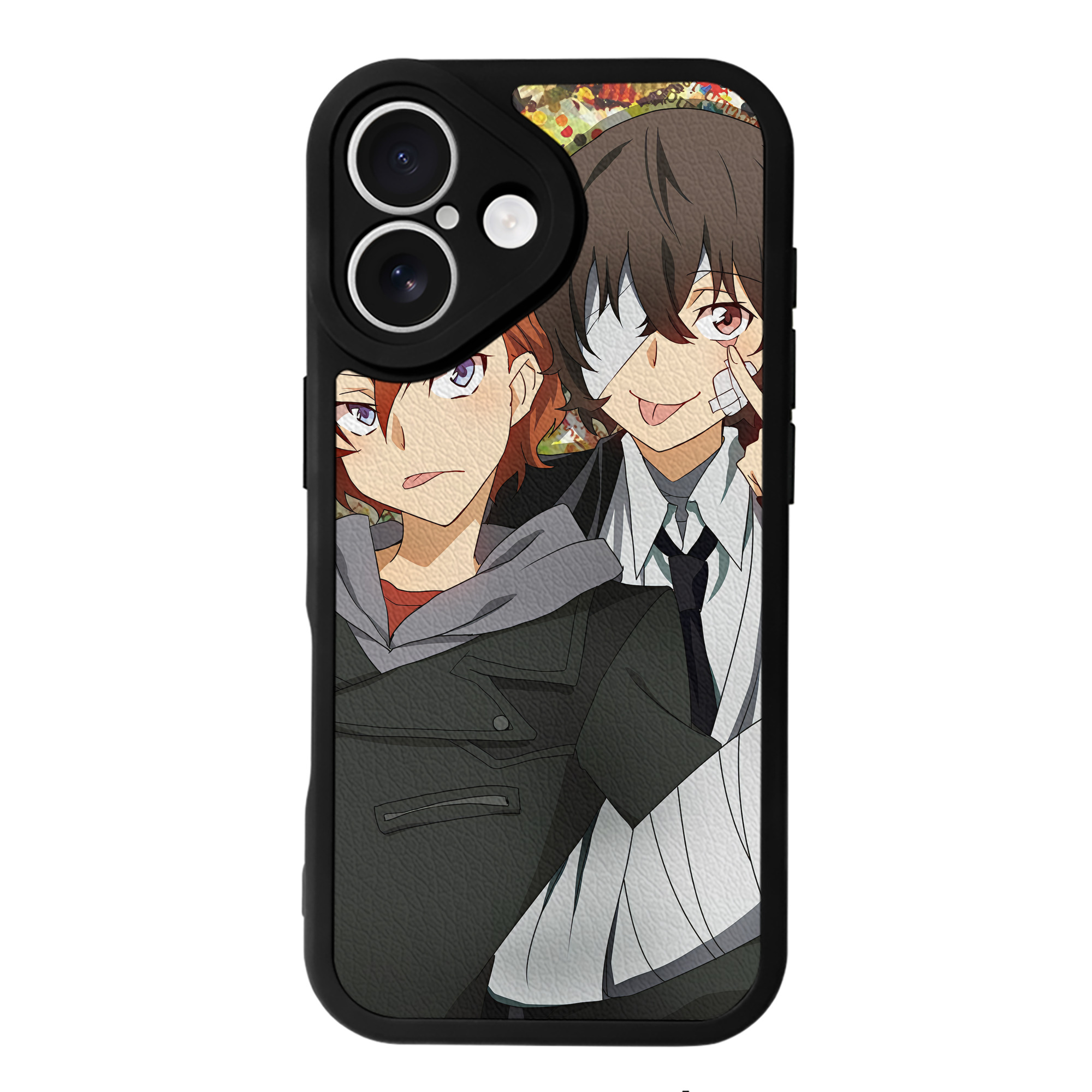 （画像用） 文豪ストレイドッグス Bungo Stray Dogs 【iPhone 16シリーズ対応】シリコンスマホケース（レザー調） 材質：シリコン